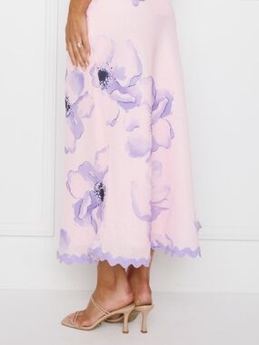 HELLO MOLLY SEASIDE LILAC MAXI SKIRT 10